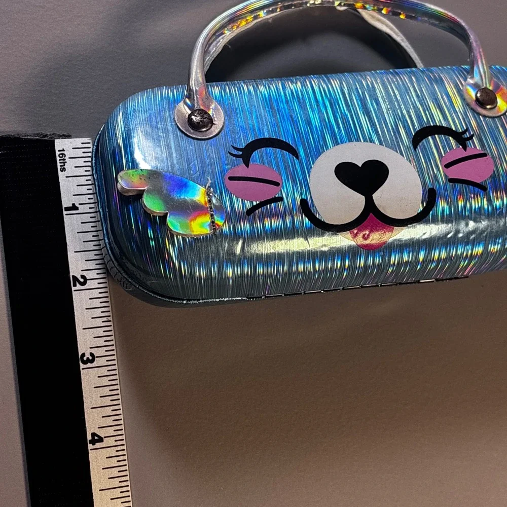 Holographic Puppy Hard Eyeglasses Case Cute Kids‎ Sunglasses Holder